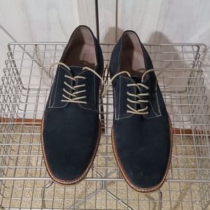 Banana Republic Dark Blue Suede Oxford Shoes